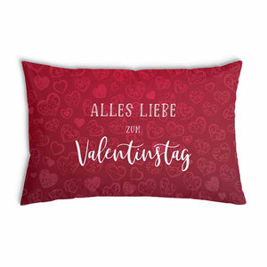 Gezondheitskussen met katoenen hoes alles liefs voor Valentijnsdag