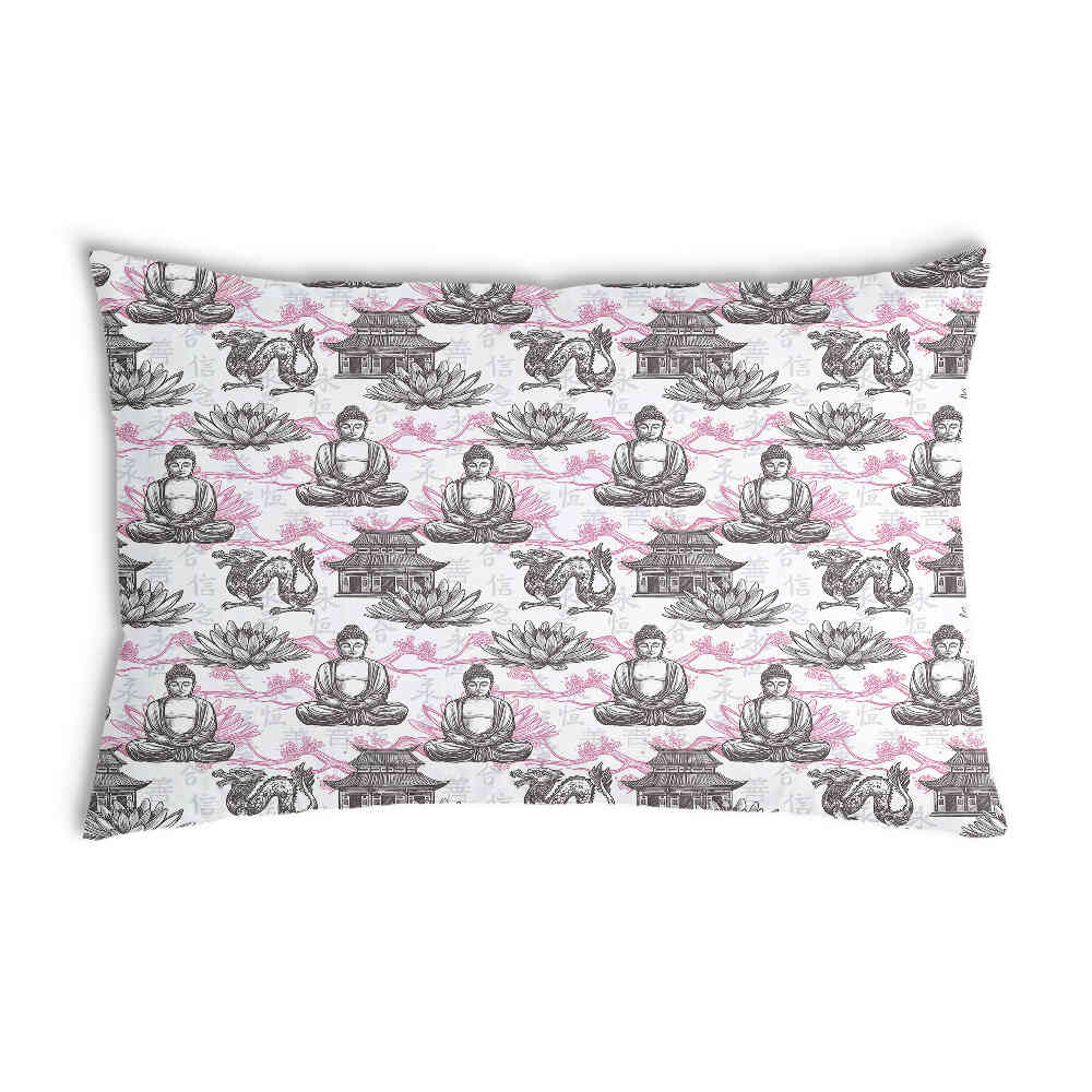 Gezondheidskussen met roze Boeddha