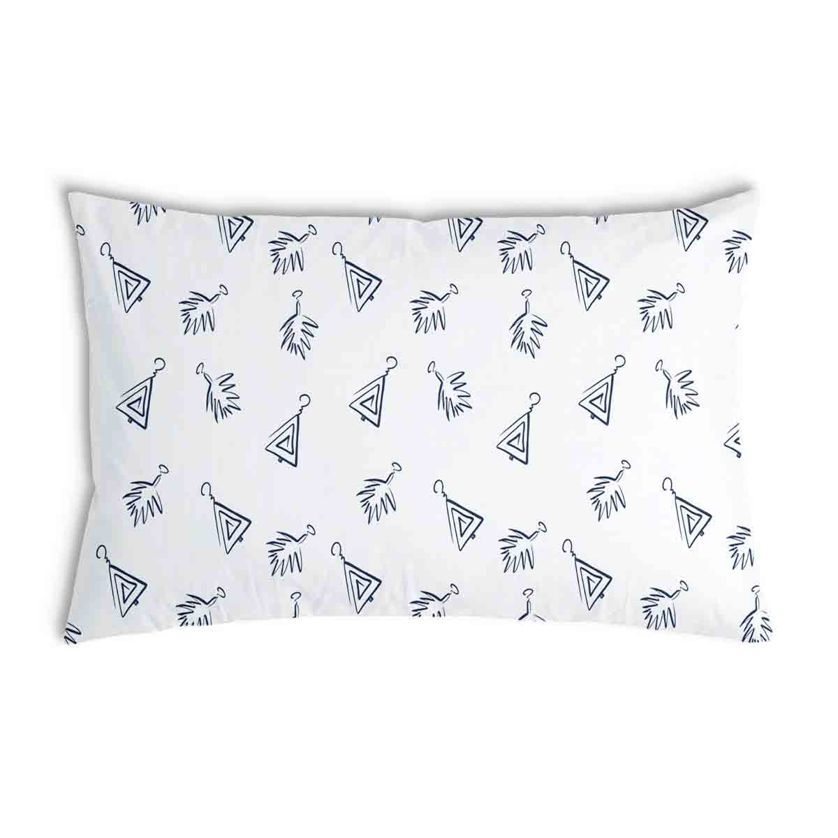 Gezondheidskussen wit met boho oorbellen