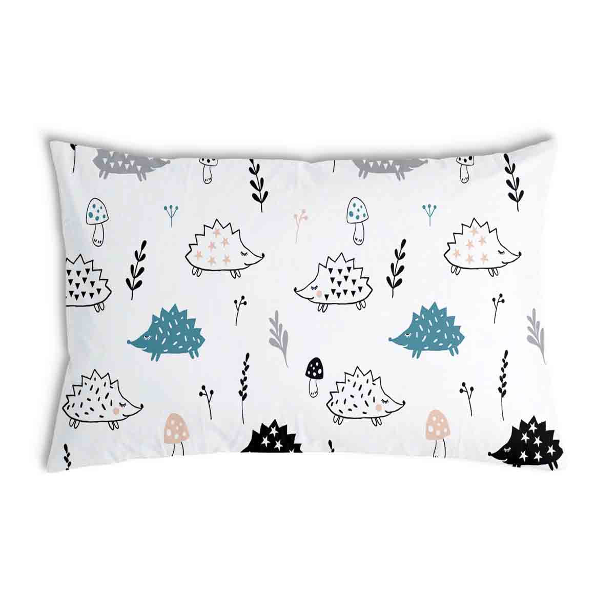 Gezondheidskussen wit met egel