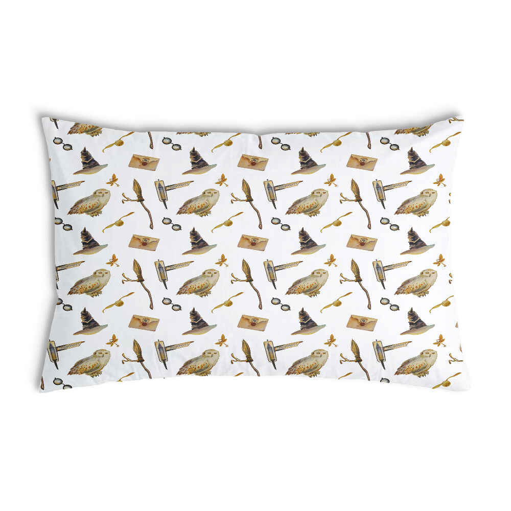 Gezondheidskussen wit met uilen