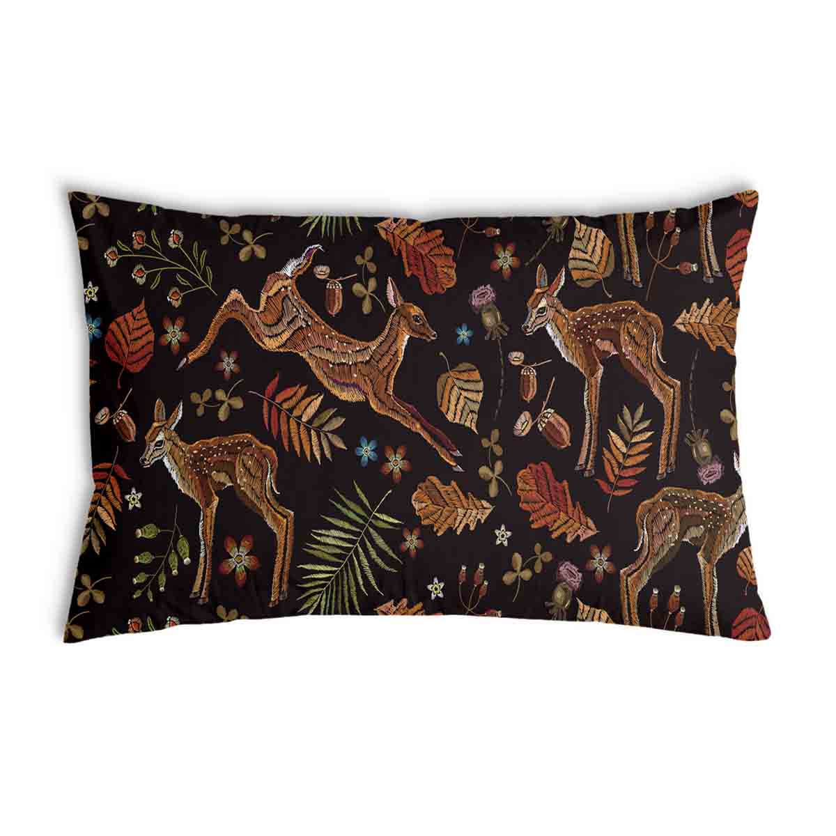 Gezondheidskussen bruin met hert