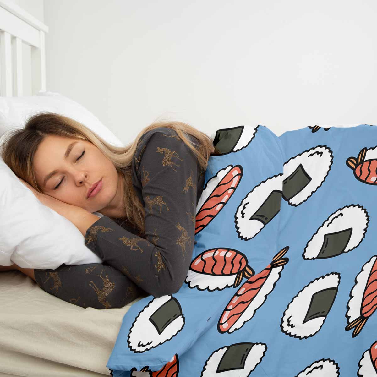 Therapiedekens beddengoed set met sashimi