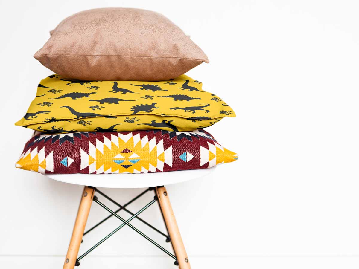 Gesundheitskissen Gelb mit Dino