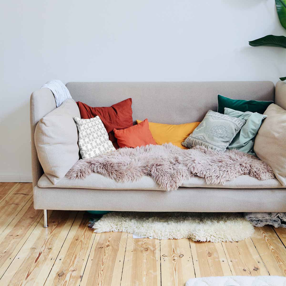 Gesundheitskissen Weiß mit Kater