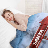 Therapiedekens beddengoed set met Santa