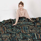 Therapiedekens beddengoedset met groen Hawaii-patroon