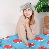 Therapiedekens beddengoed set lichtblauw met Pokemon