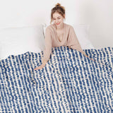 Therapiedekens beddengoedset met blauwe stippen