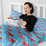 Originele therapiedeken - lichtblauwe katoenen hoes met Pokemon