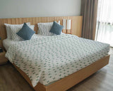 Therapiedekens beddengoedset met groene kruisen