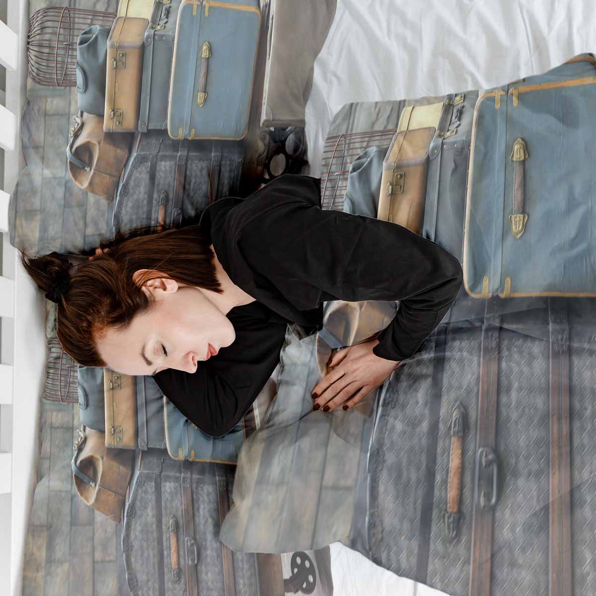 Therapiedekens beddengoedset met kisten