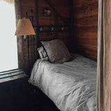 Originele therapiedeken - katoenen hoes met delicate bladeren