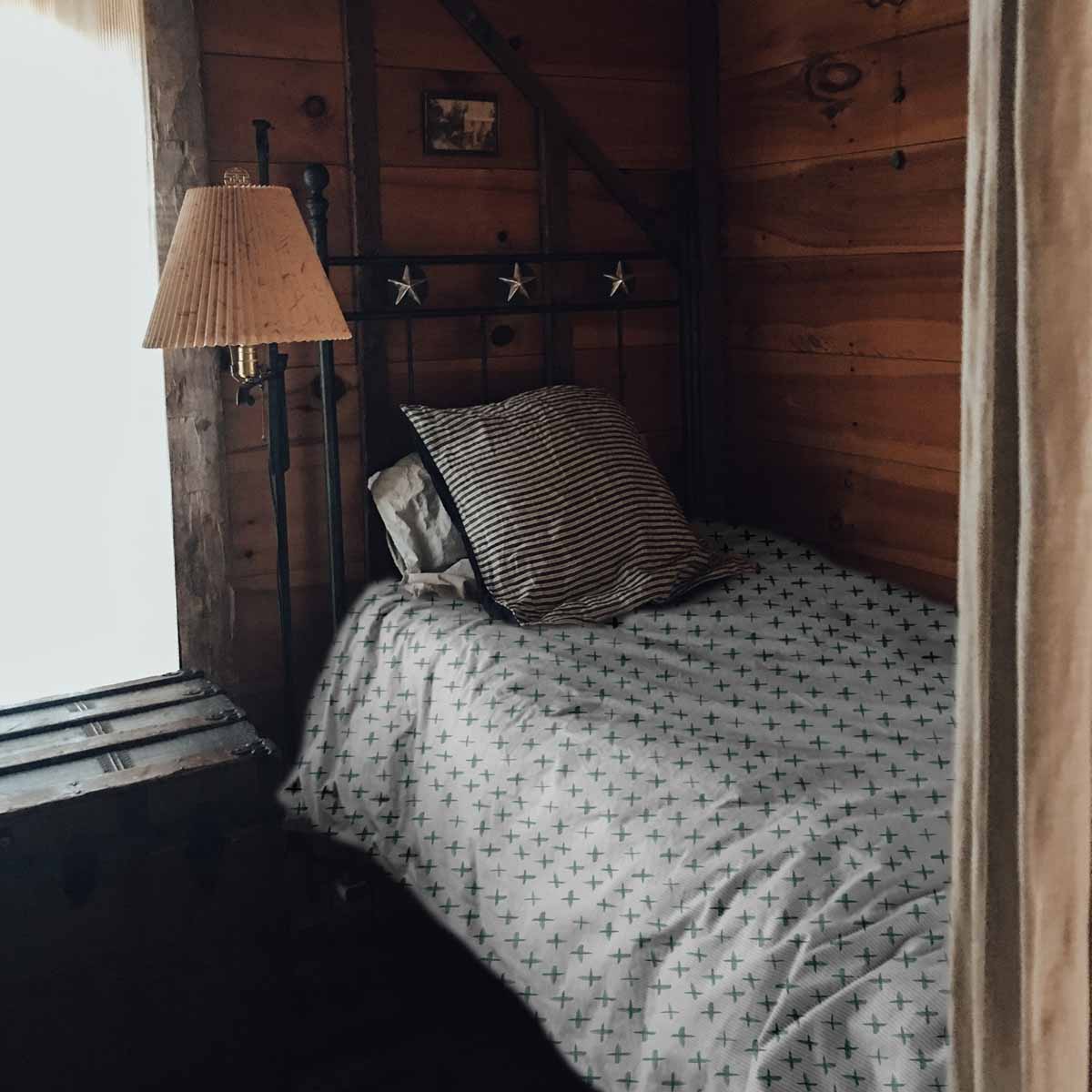 Therapiedekens beddengoedset met groene kruisen