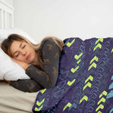 Therapiedekens Beddengoed Set Donkerblauw met pijlen