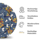 Originele therapiedeken - katoenen hoes blauw met boeket bloemen