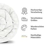 Originele therapiedeken - katoenen hoes abstracte paardenbloemen
