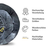 Therapiedekens beddengoed set grijs met wolf