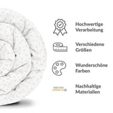 Originele therapiedeken - katoenen hoes zachte boeketjes bloemen