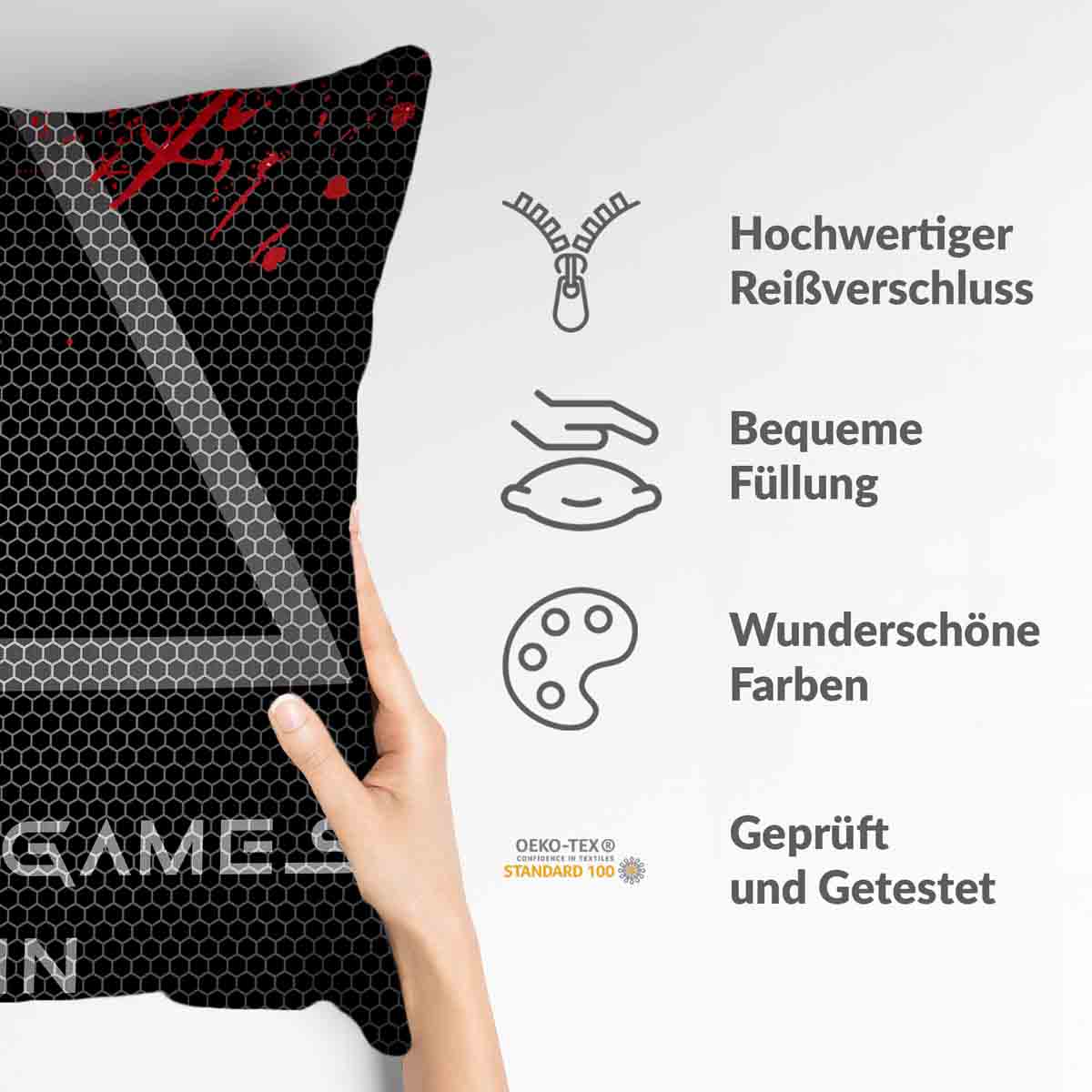 Gesundheitskissen Schwarz Games