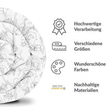 Originele therapiedeken - katoenen hoes abstracte kerst
