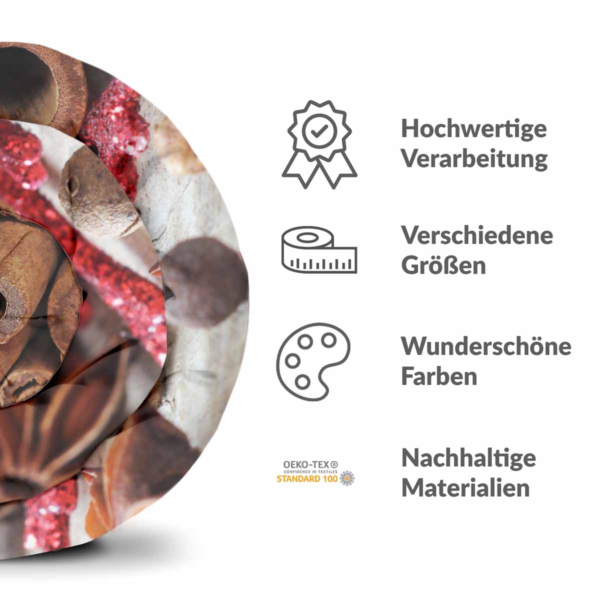 Original Therapiedecke - Baumwoll Bettwäsche Set mit Zimtstangen