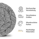 Originele therapiedeken - katoenen hoes grijs met witte palmbladeren
