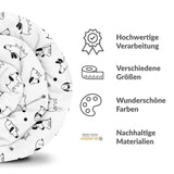 Originele therapiedeken - katoenen hoes wit met honden