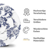 Originele therapiedeken - katoenen hoes bloemen schedel