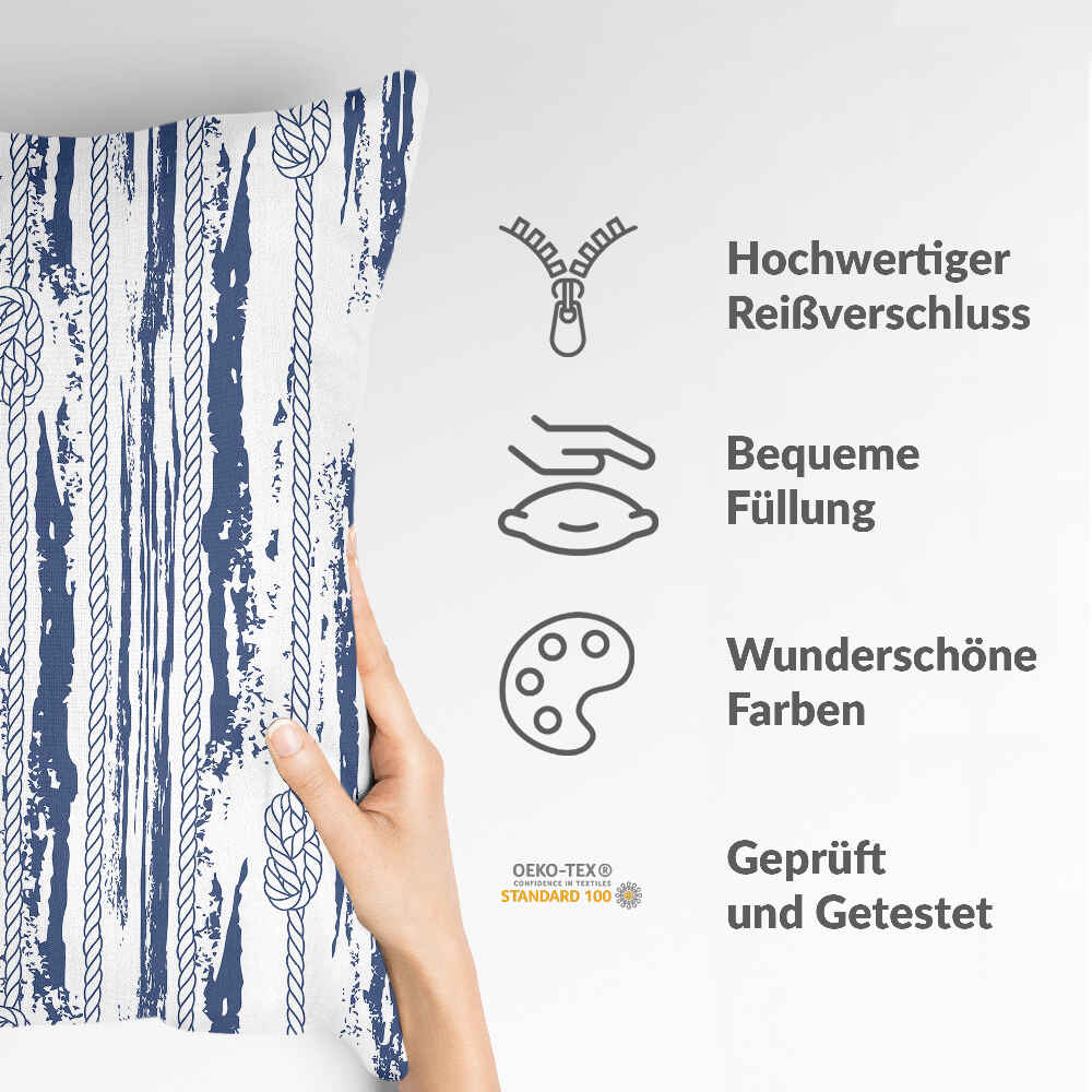 Gezondheidskussen gestreept patroon