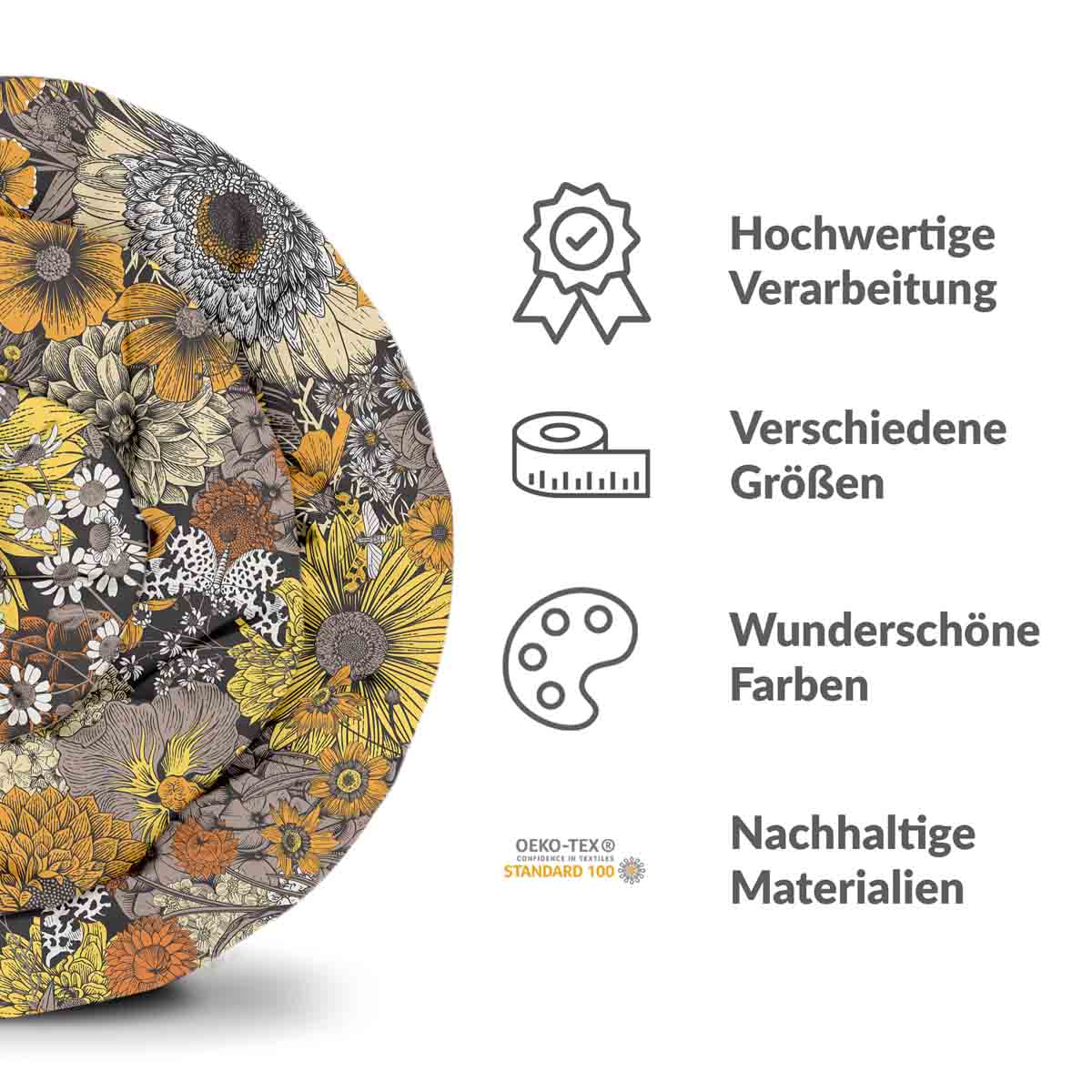 Therapiedekens beddengoed set gele bloemen