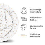 Therapiedekens Beddengoed Set Wit met Rietjes