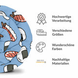Originele therapiedeken - katoenen hoes met sashimi
