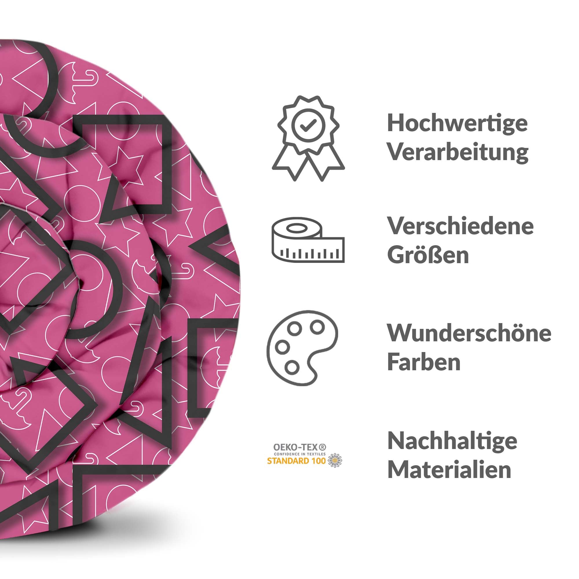 Original Therapiedecke - Baumwollbezug Pink Squid