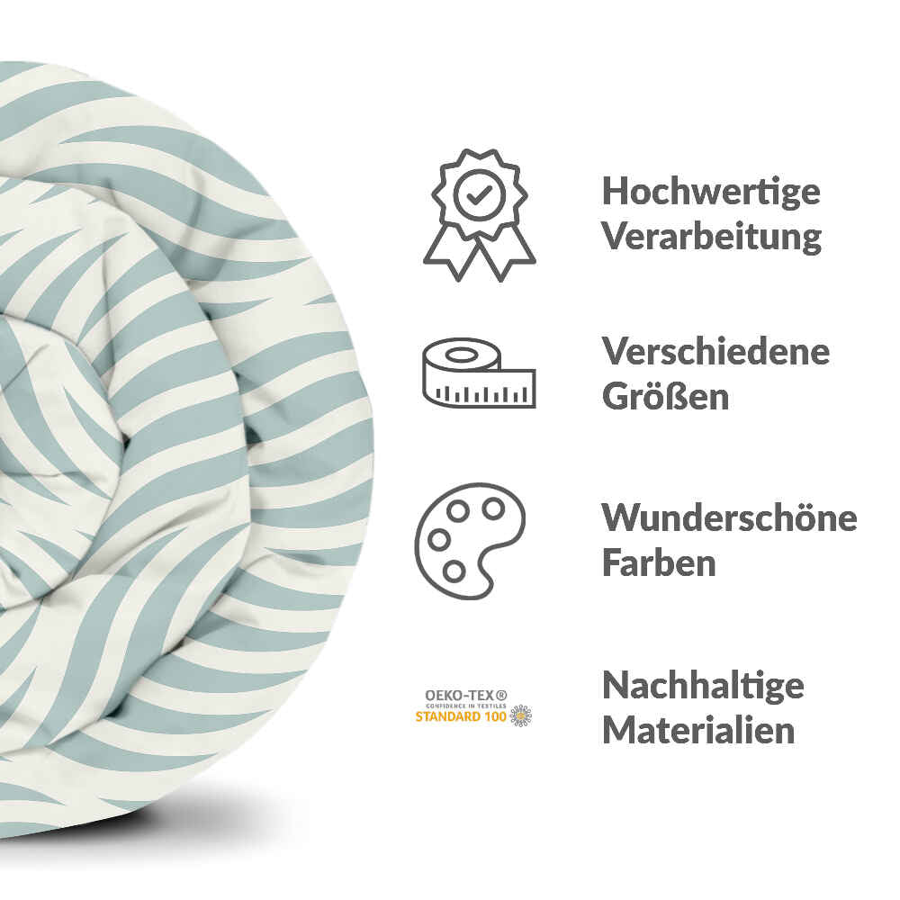 Original Therapiedecke - Baumwollbezug abstrakte Wellen