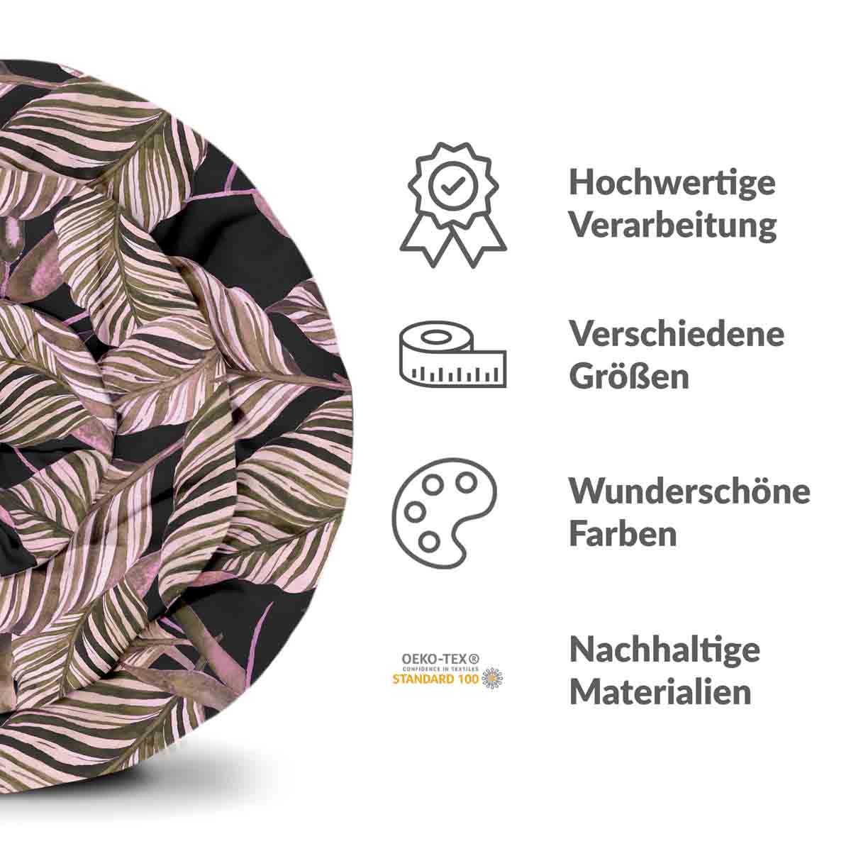 Therapiedekens beddengoed set zwart met paarse bladeren