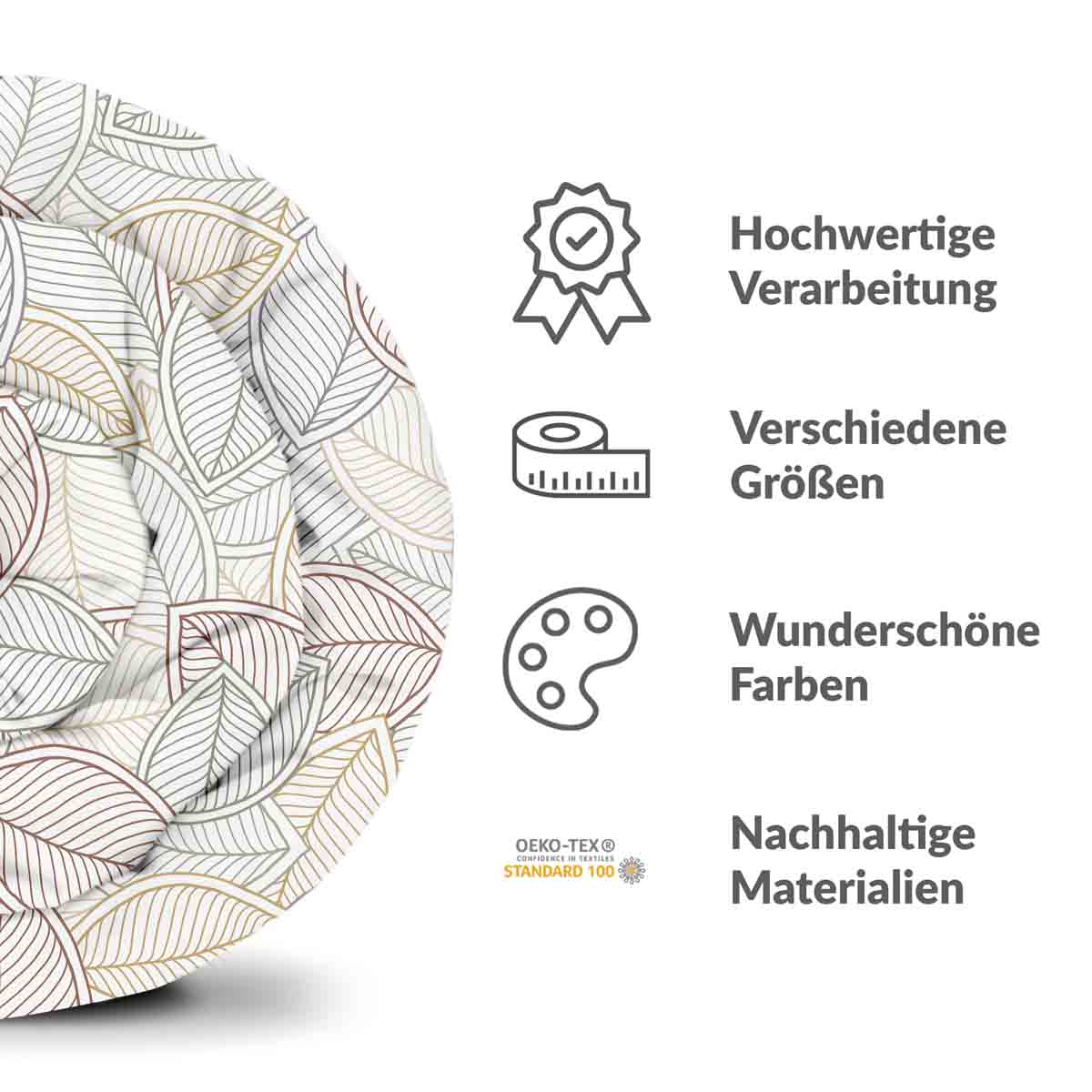 Therapiedekens Beddengoed Set kleurrijke Palmbladeren