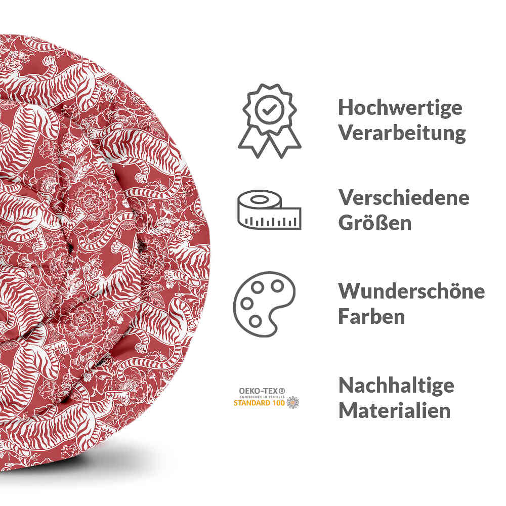 Original Therapiedecke - Baumwoll Bettwäsche Set chinesischer Tiger