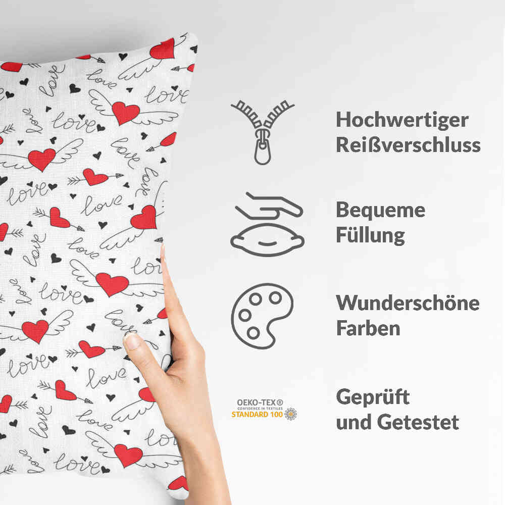 Gezondheidskussen Liefde geeft vleugels