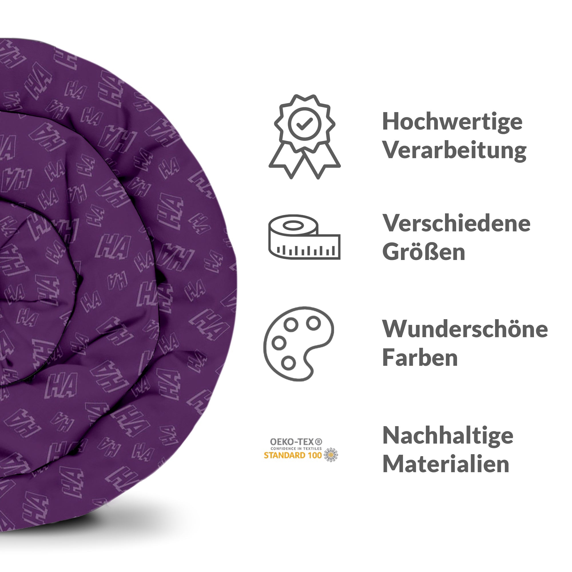 Original Therapiedecke - Baumwollbezug Lila Why So Serious?