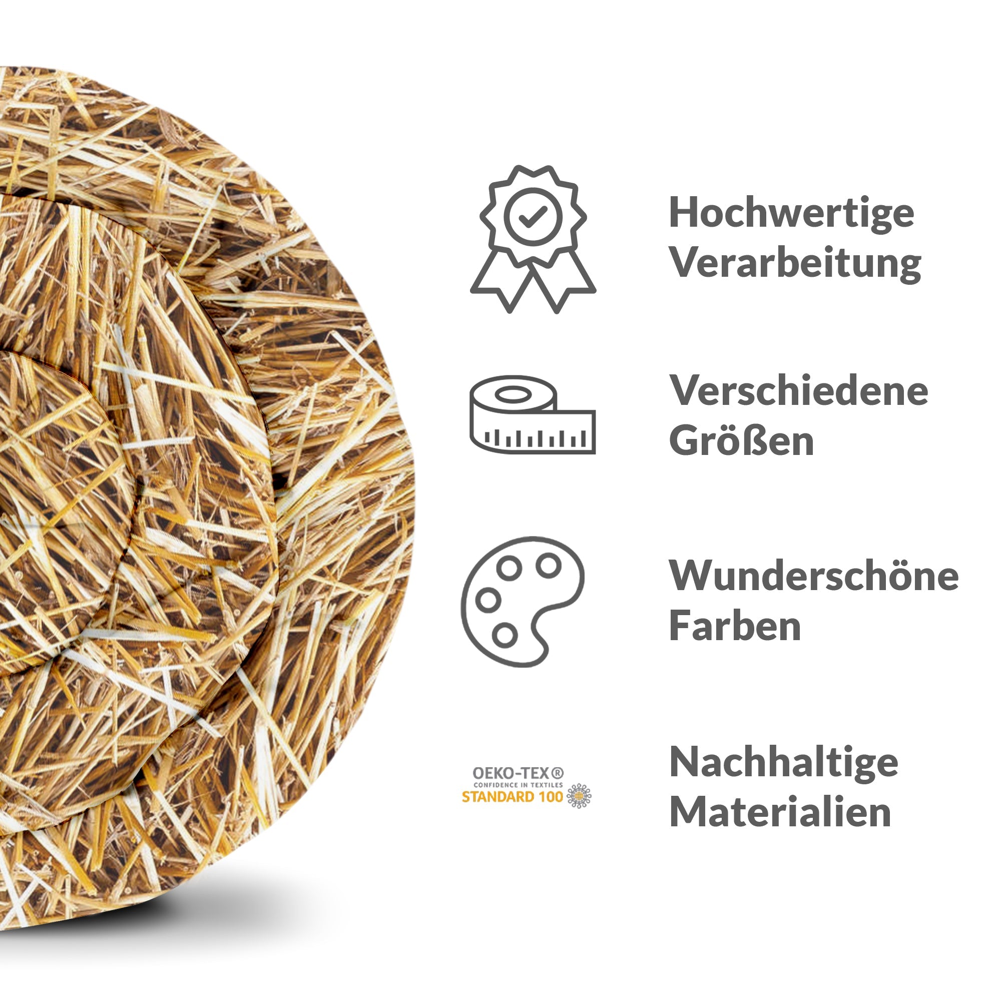 Original Therapiedecke - Baumwoll Bettwäsche Set mit Heu