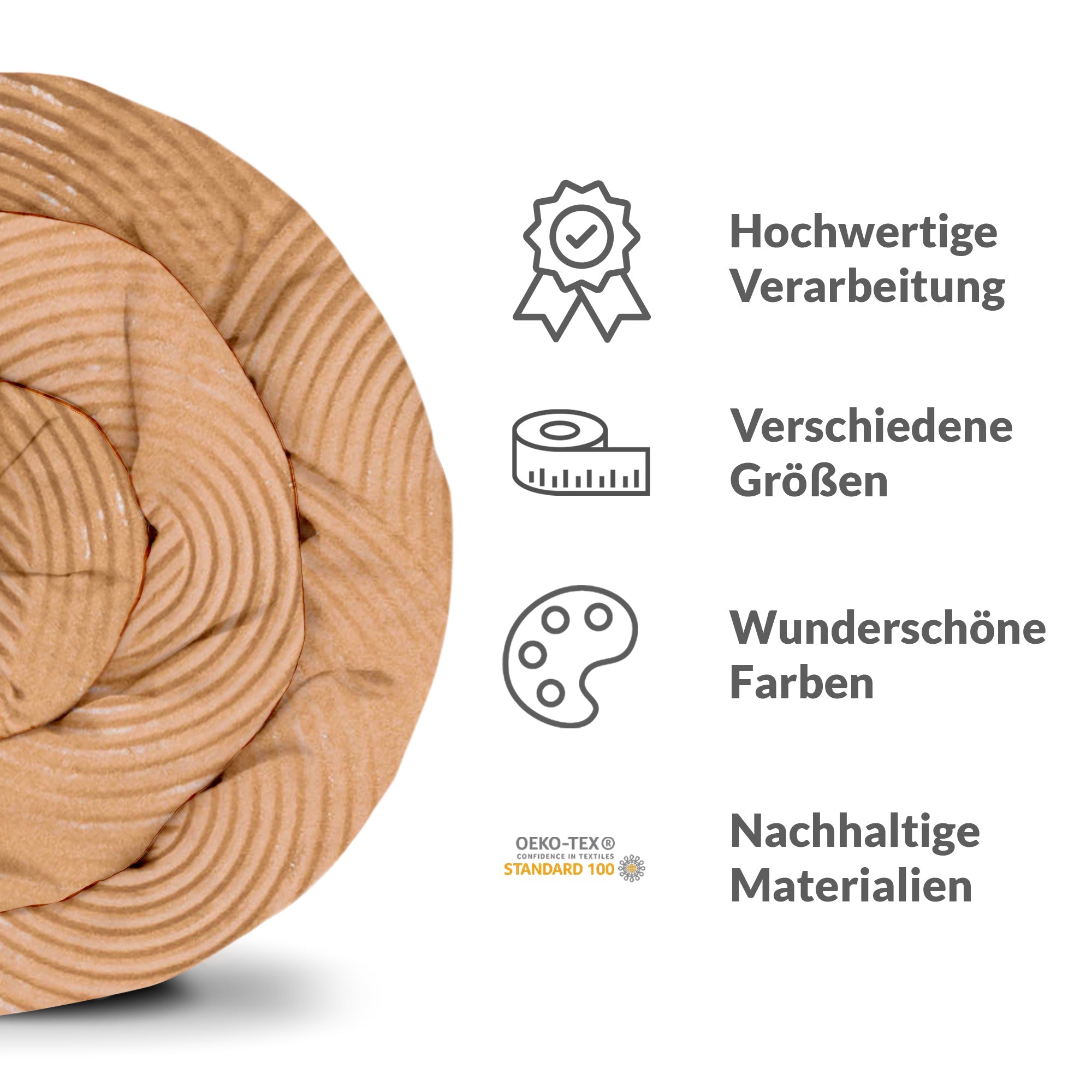 Originele therapiedeken - katoenen hoes cirkels in het veld