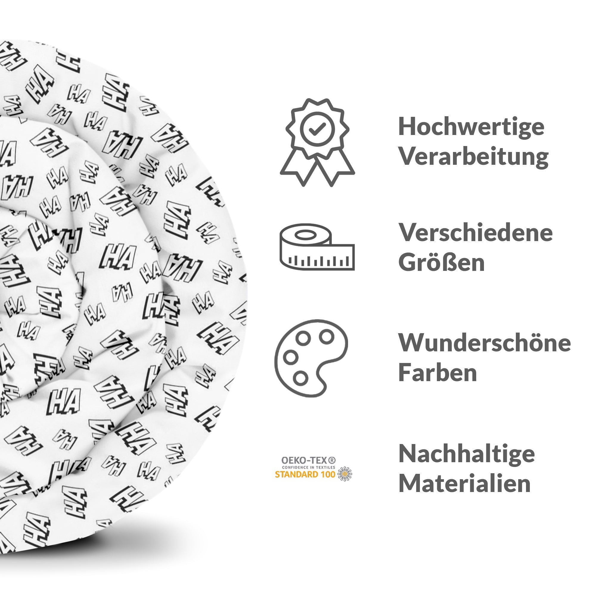 Original Therapiedecke - Baumwollbezug Weiß Ha Ha