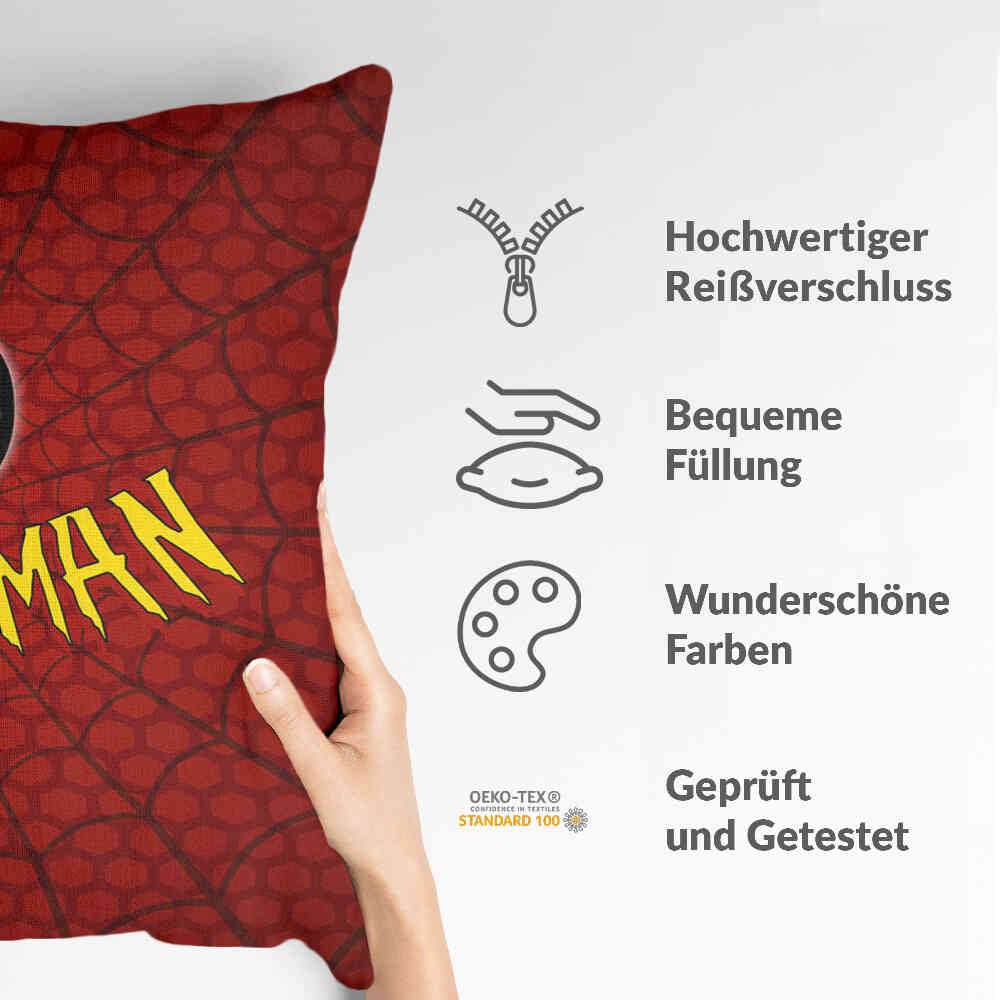 Gezondheidskussen Rood Spiderman