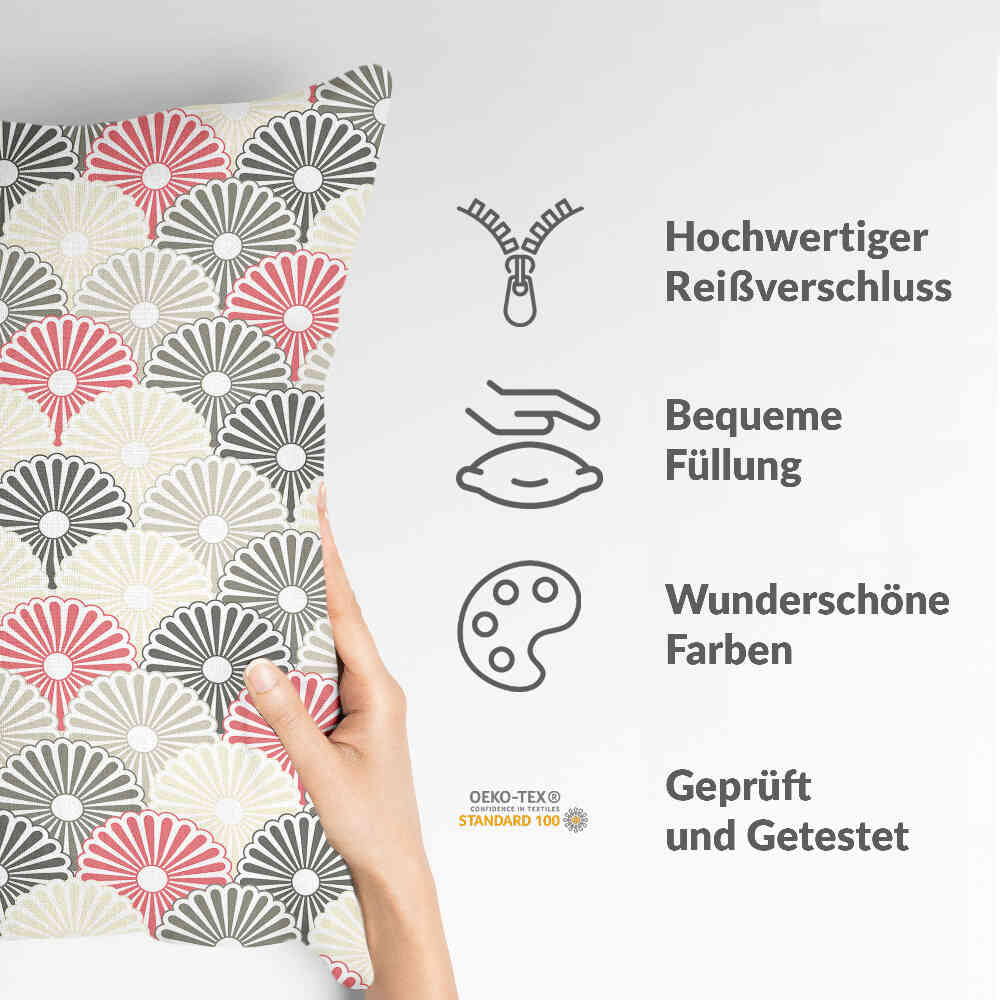 Gezondheidskussen kleurrijke abstracte bloemen