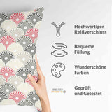 Gezondheidskussen bonte abstracte bloemen