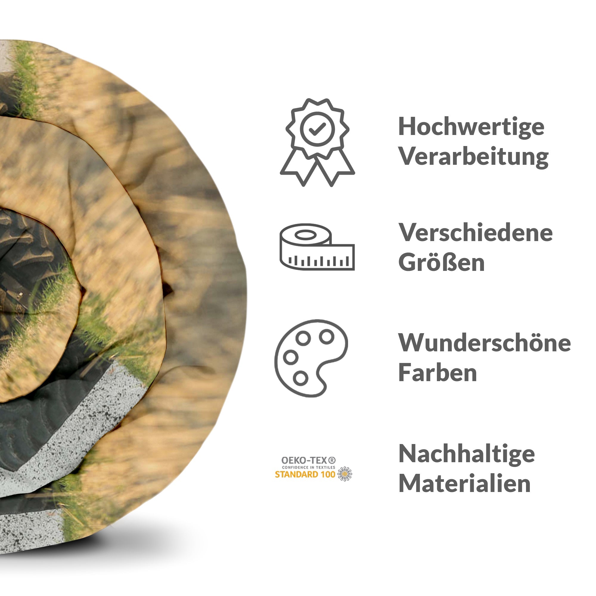 Original Therapiedecke - Baumwoll Bettwäsche Set Traktor in Blau