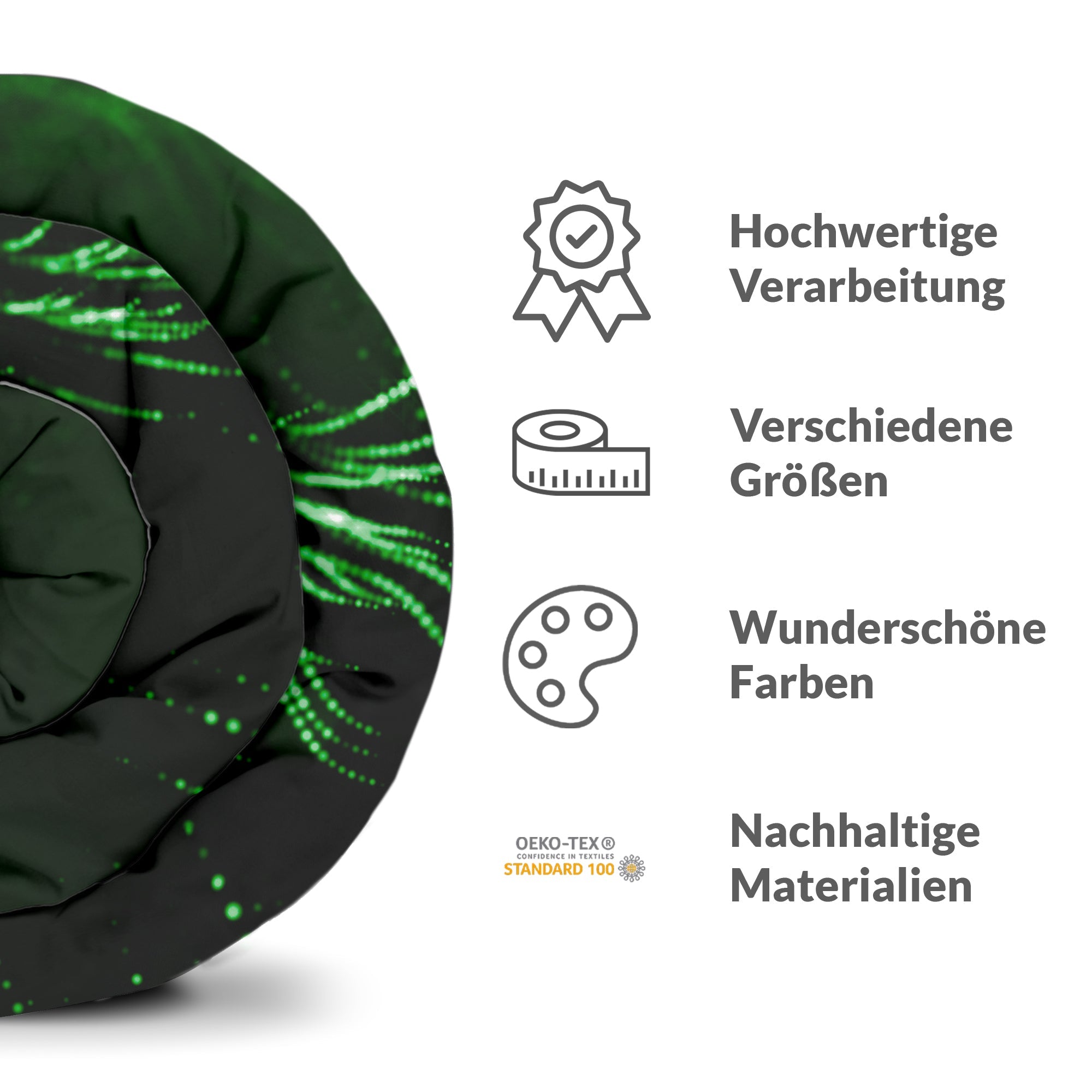 Original Therapiedecke - Baumwoll Bettwäsche Set Grün Looks Like