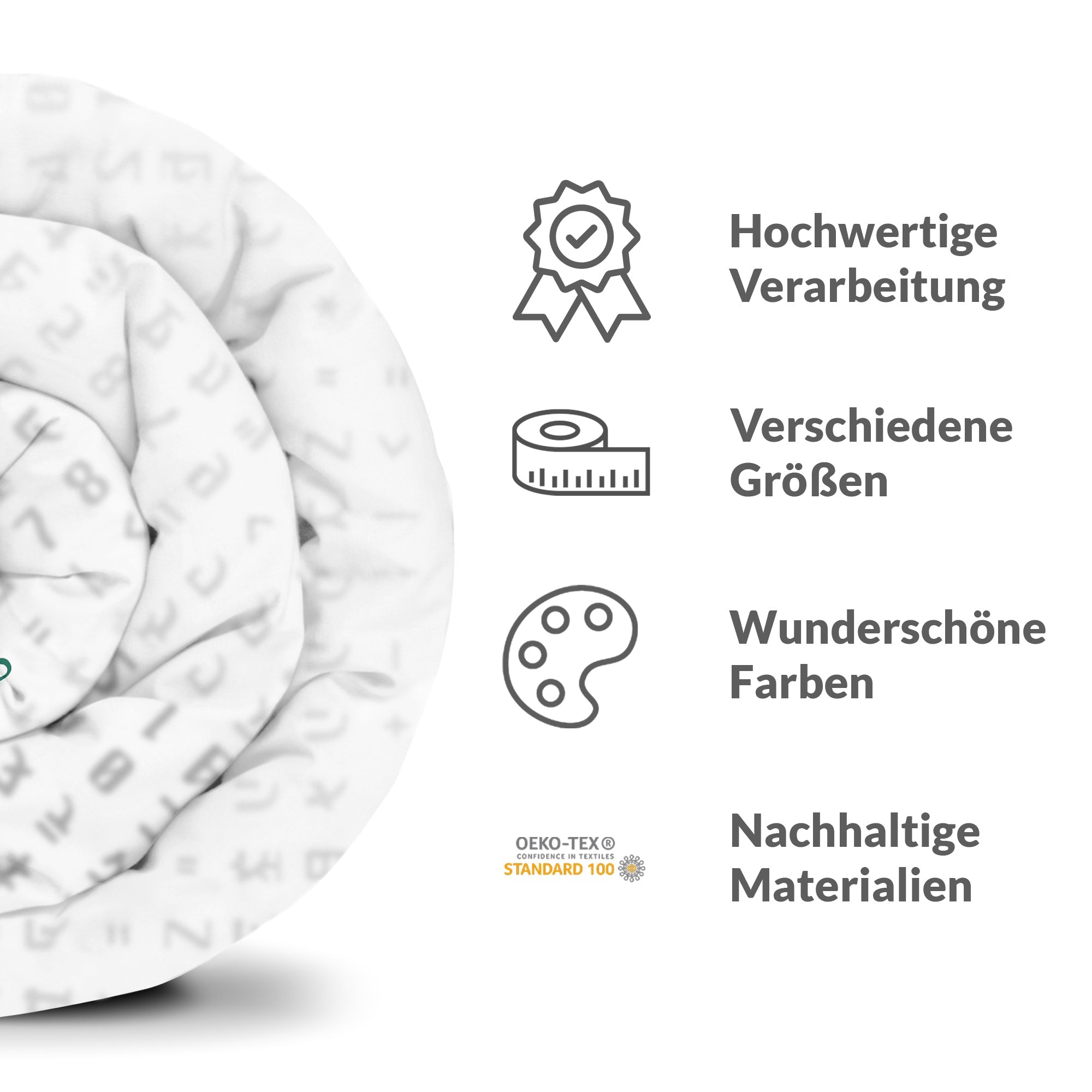 Original Therapiedecke - Baumwollbezug Weiß Matrix