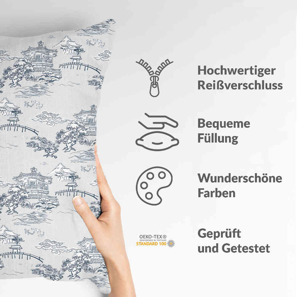 Gezondheidskussen Grijs Chinese Muur